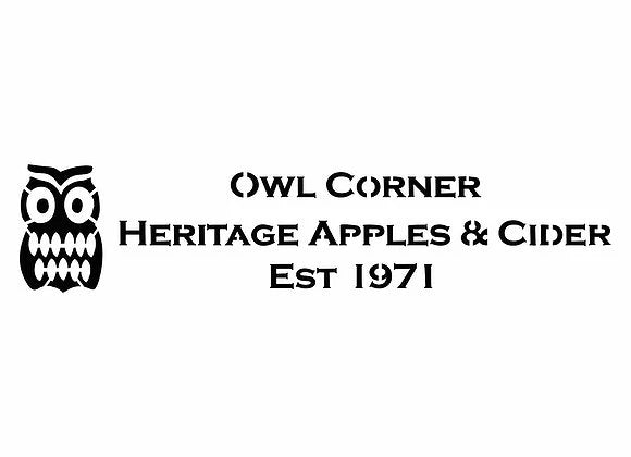Barleycorn Vintage Stencil T39 OWL CORNER CRATE 26CM X 2.5CM