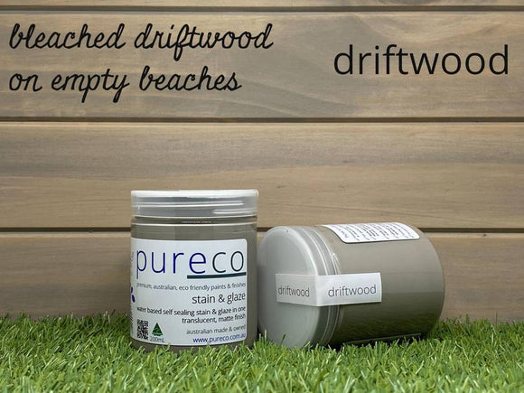 Pureco Stain and Glaze Driftwood 200ml