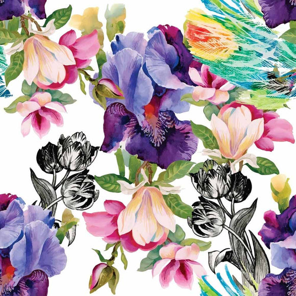 Dixie Belle Rice Paper Decoupage Colourful Floral
