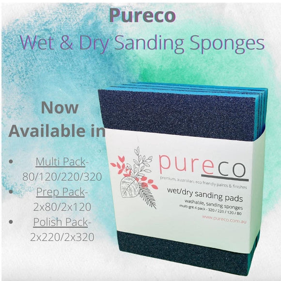 Pureco Wet & Dry Sanding Sponges Prep Pack